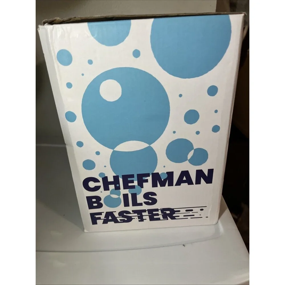 Chefman Fast-Boil RJ11-18-PL 1.8L Glass Electric Kettle 1500W LED